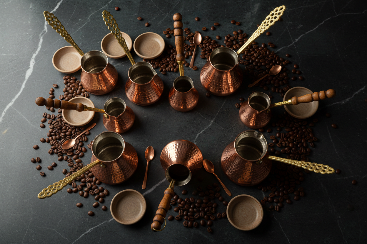 Copper Coffee Pots (Cezve)