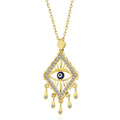 Silver Gold Evil Eye Women's Necklace