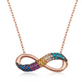 Silver Colored Infinity Women's Necklace