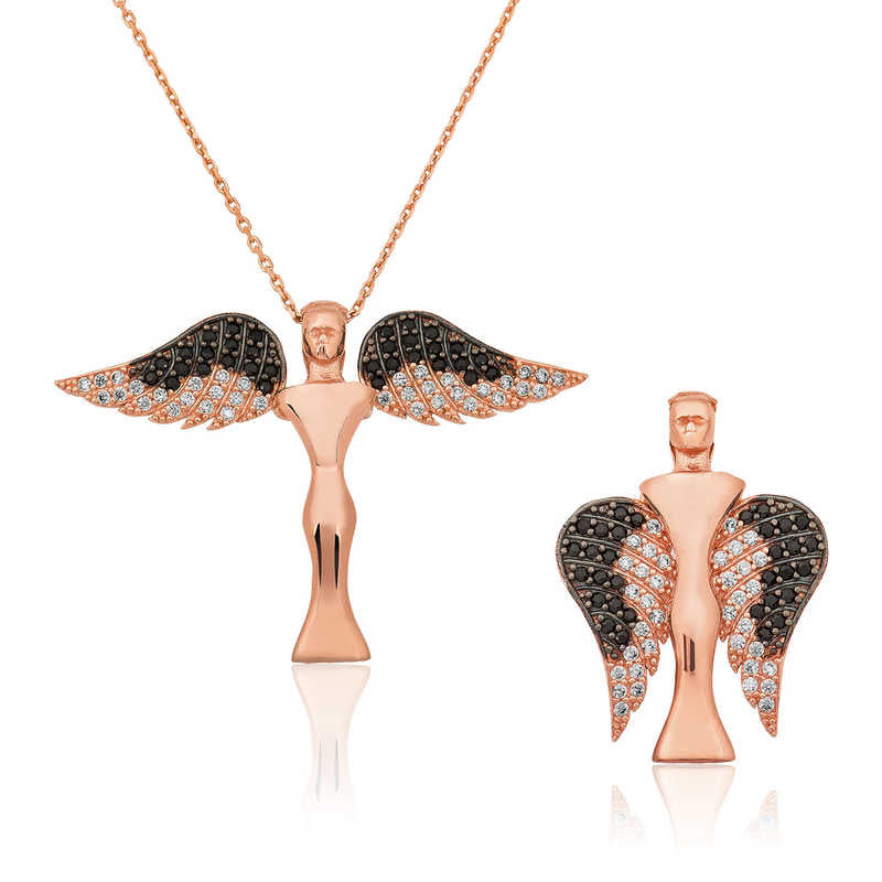 Silver Winged Angel Women's Necklace