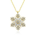 Gold Snowflake Women's Necklace
