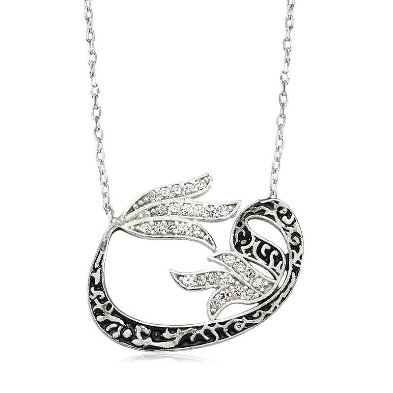 Silver Tulip Vav Women's Necklace