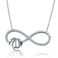 Silver Infinity Necklace with "Allah" Inscription for Women