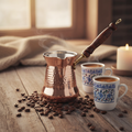 Sultan 250ml copper cezve lifestyle