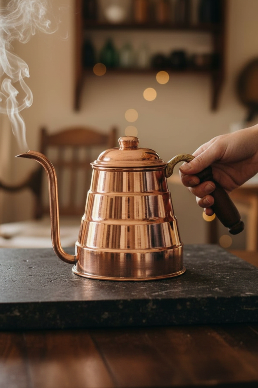 Copper Tiryaki Teapot - Cinematic