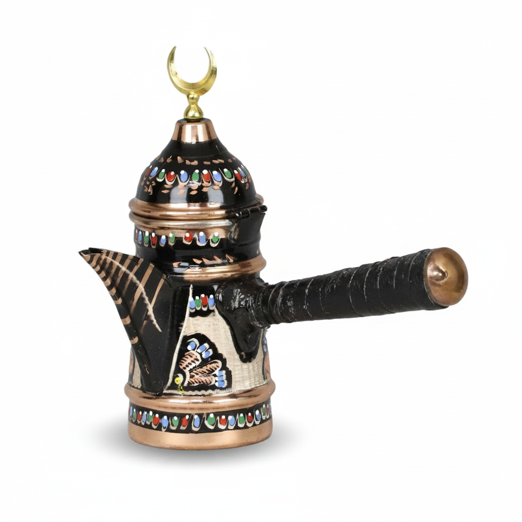 Mirra copper dallah cezve 300ml white background
