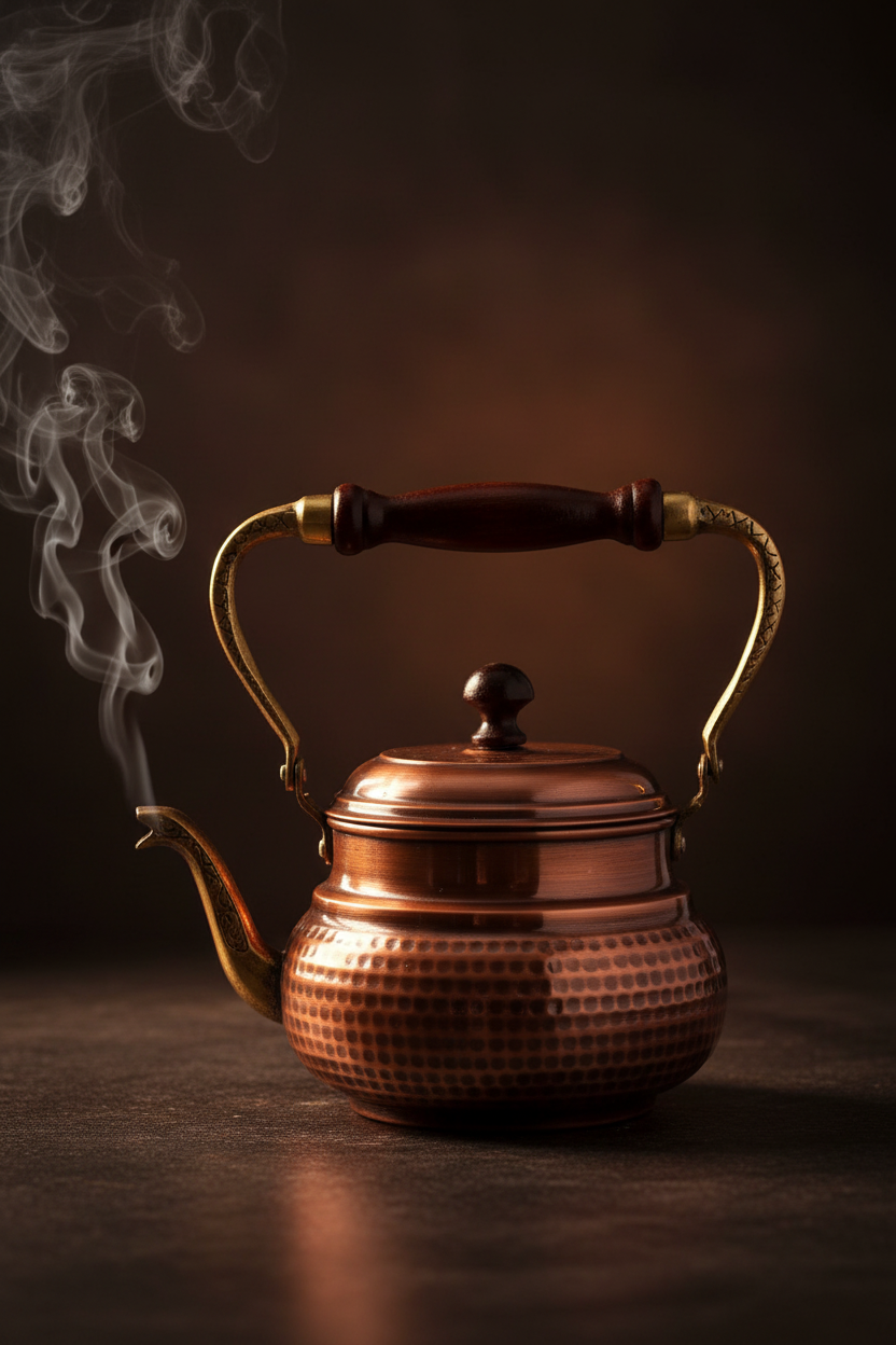 Copper Italian Teapot Oxide - Cinematic