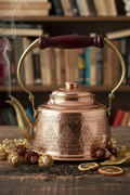 Copper Punch-Engraved Teapot - Lifestyle AI