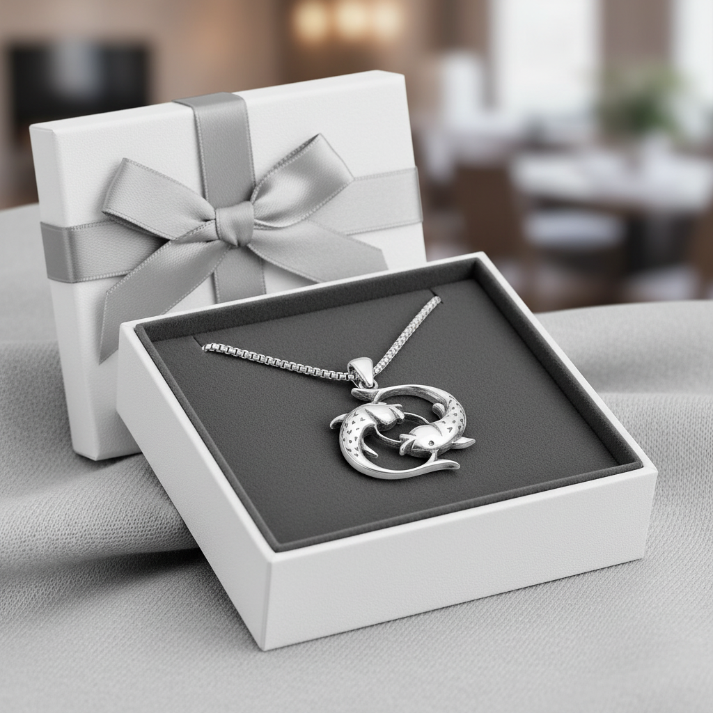 Silver Fish Women's Necklace - Gift