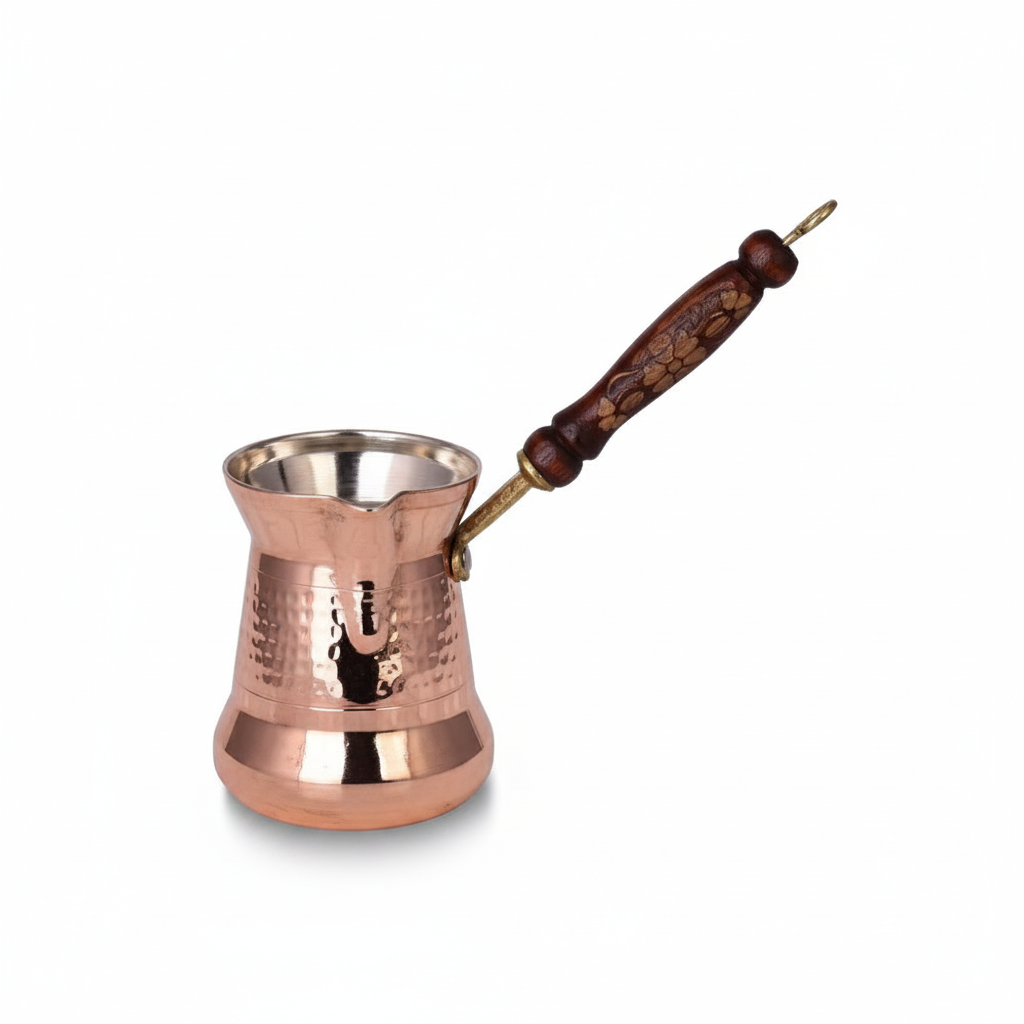 Sultan Thin 250ml copper cezve white background