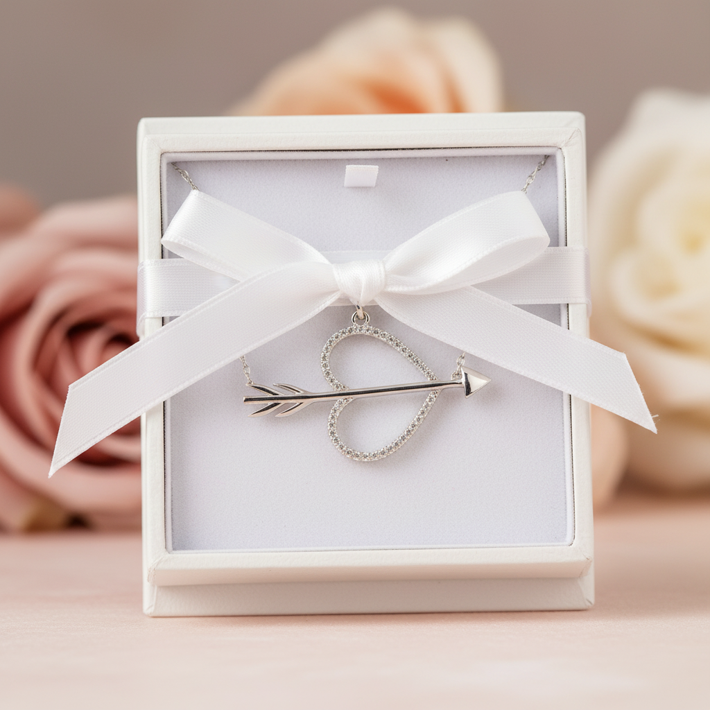 Silver Love Arrow Women's Necklace - Gift