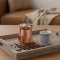 Moda 220ml smooth copper cezve lifestyle