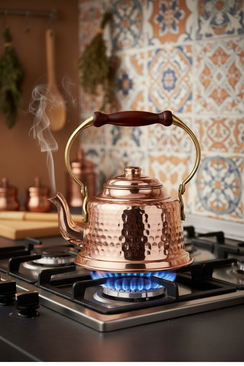 Copper Maraş Teapot - Stove Top AI