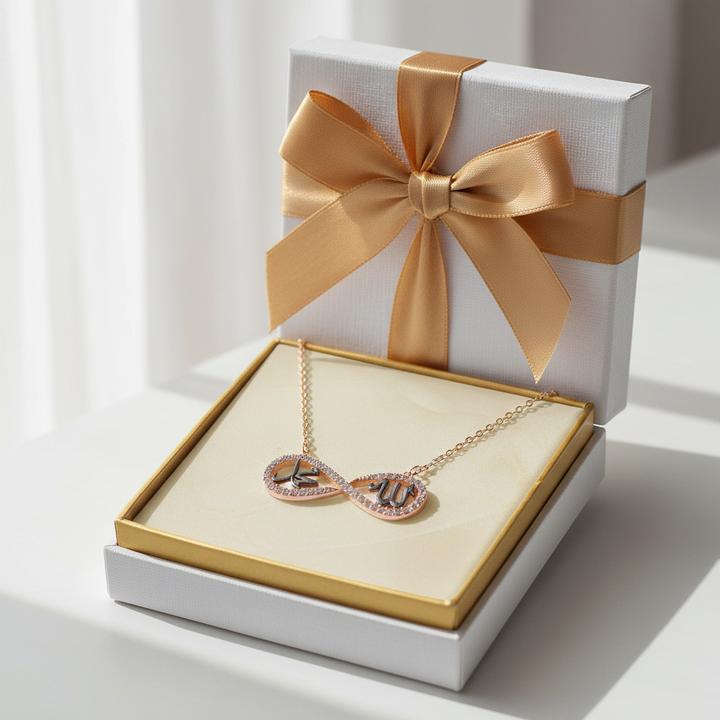 Allah Muhammad Infinity Necklace - Gift