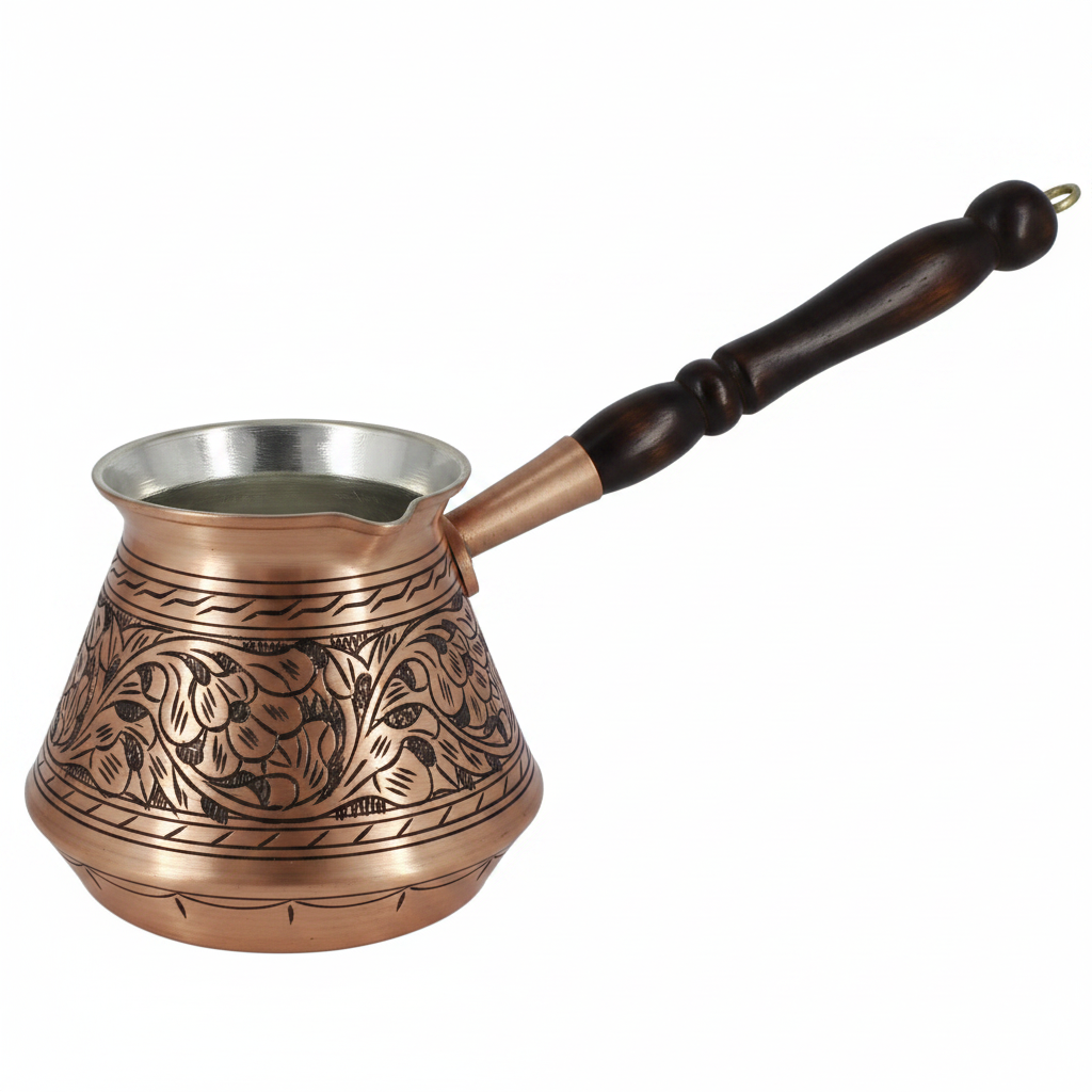 Elite Scotch copper cezve 580ml white background