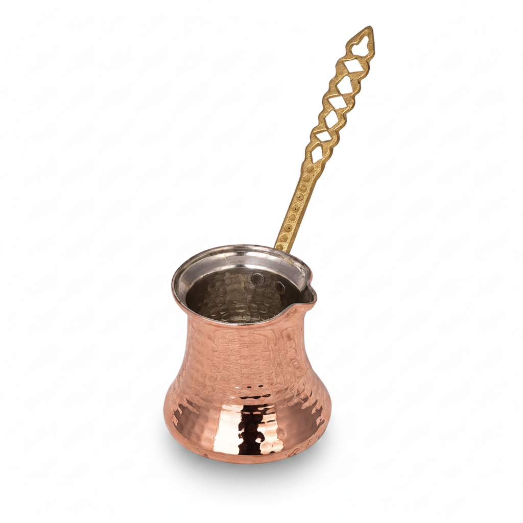 Kervan Thick 150ml copper cezve white background