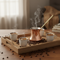 Kervan 390ml copper cezve lifestyle