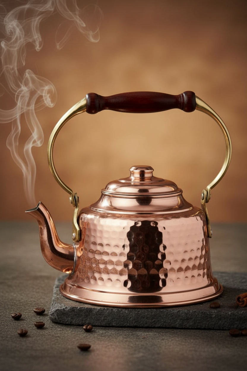 Copper Maraş Teapot - Cinematic