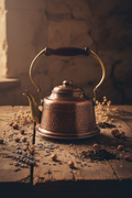 Copper Punch-Engraved Oxide Teapot - Lifestyle AI