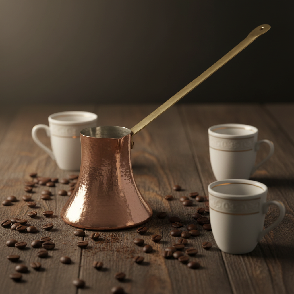 Trabzon copper cezve 3-cup lifestyle