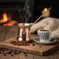 Sultan 200ml brass handle copper cezve lifestyle