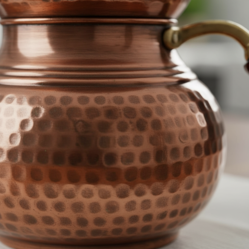 Copper Classic Teapot - Macro Detail