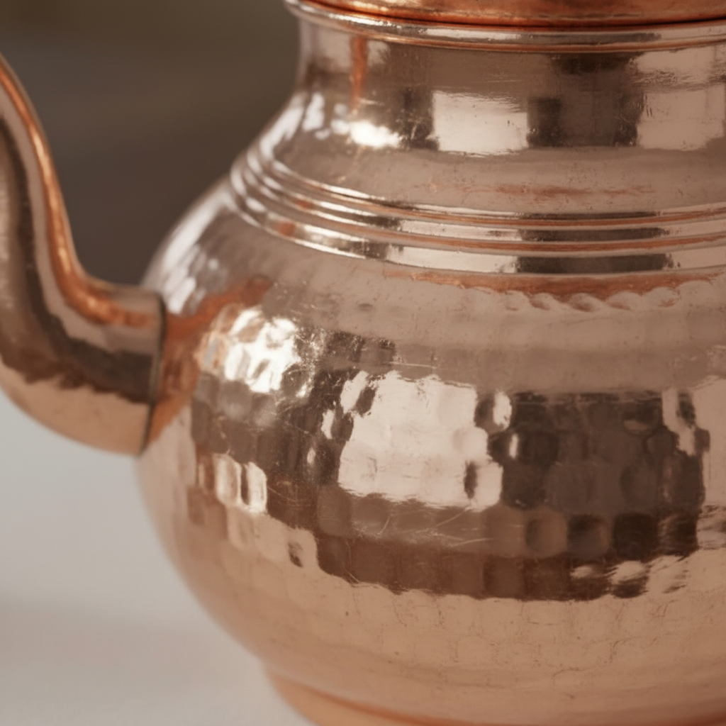 Copper Classic Teapot - Macro Detail