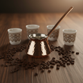 Antep copper topak cezve 4-cup lifestyle