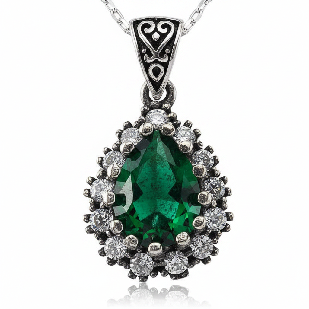 Silver Hurrem Sultan Women's Necklace - Macro