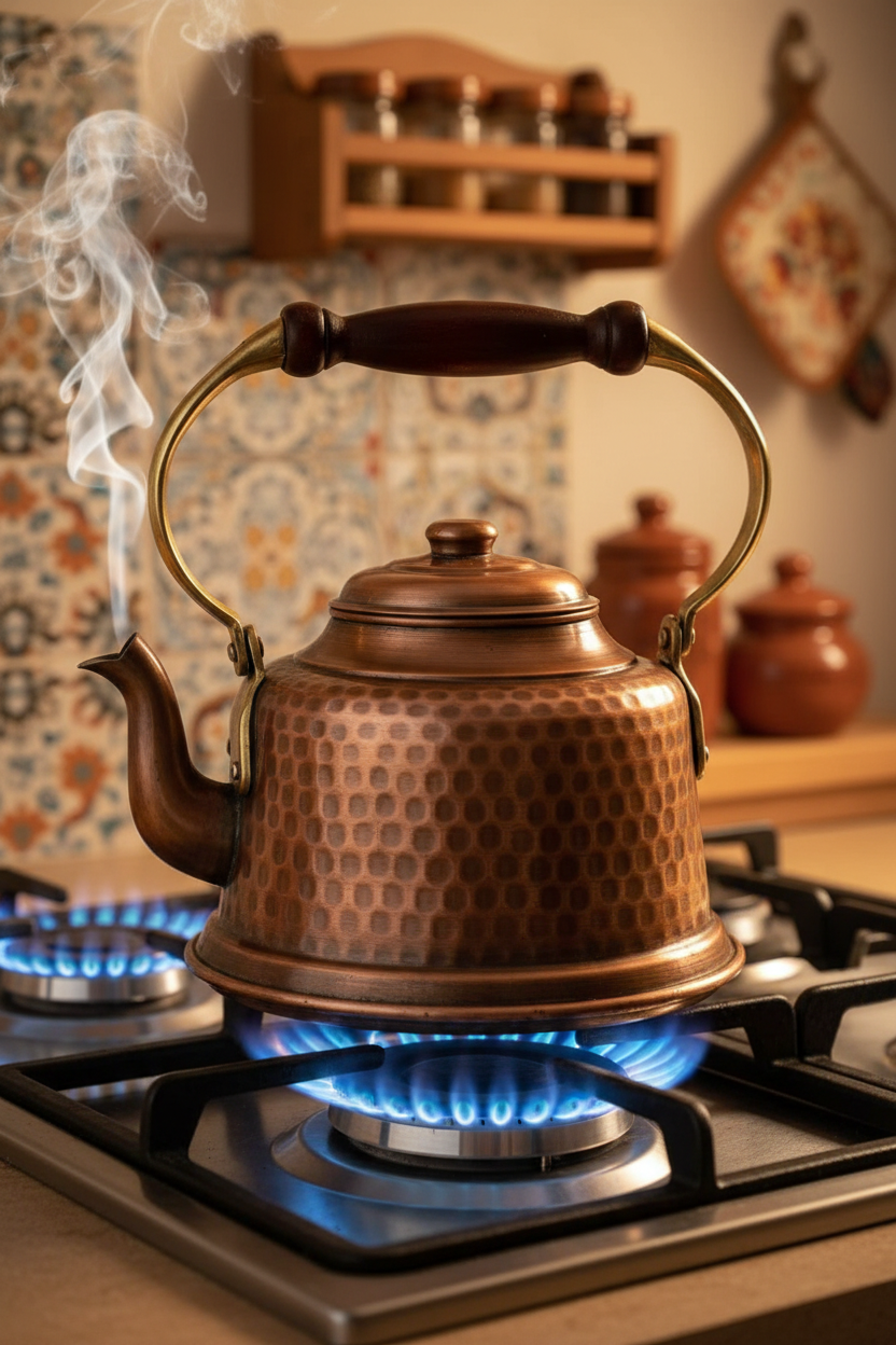 Copper Maraş Teapot Oxide - Stove Top