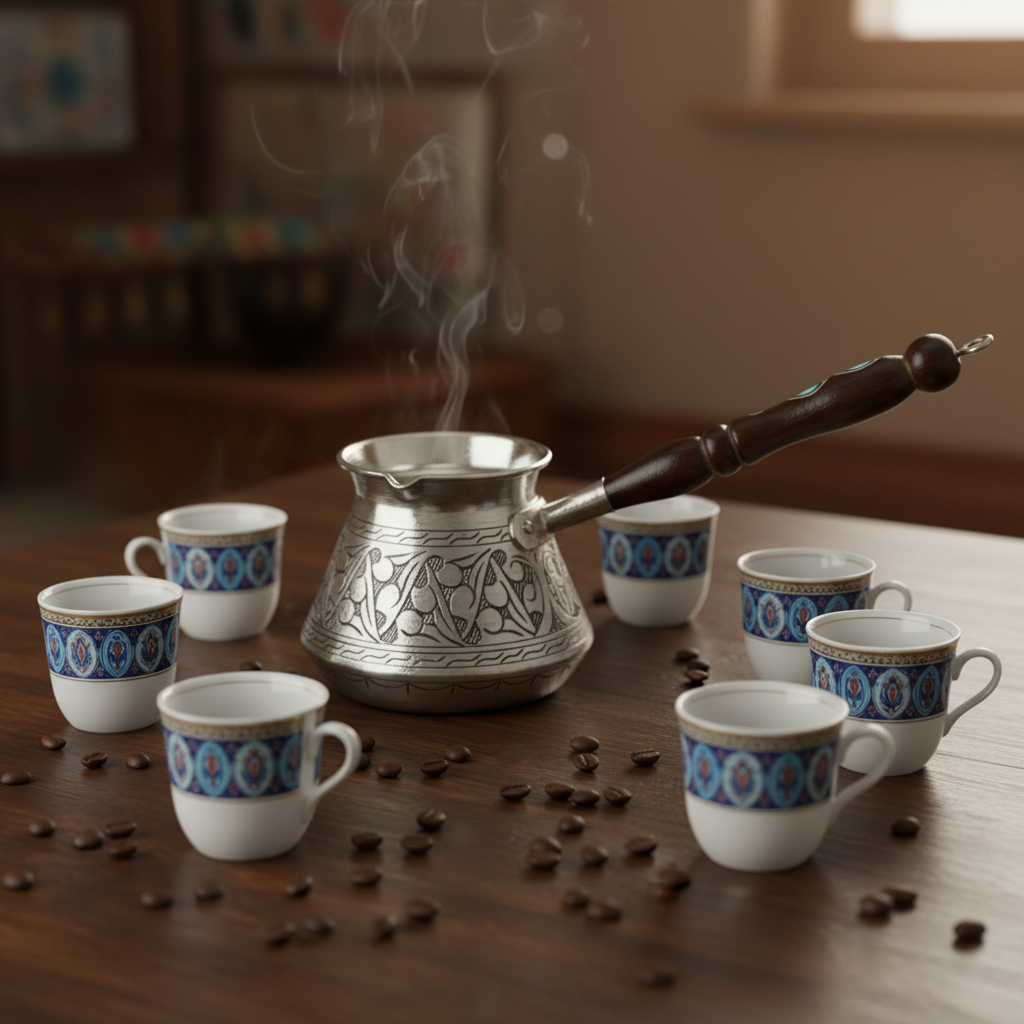 Antep eskitme topak cezve 6-cup lifestyle