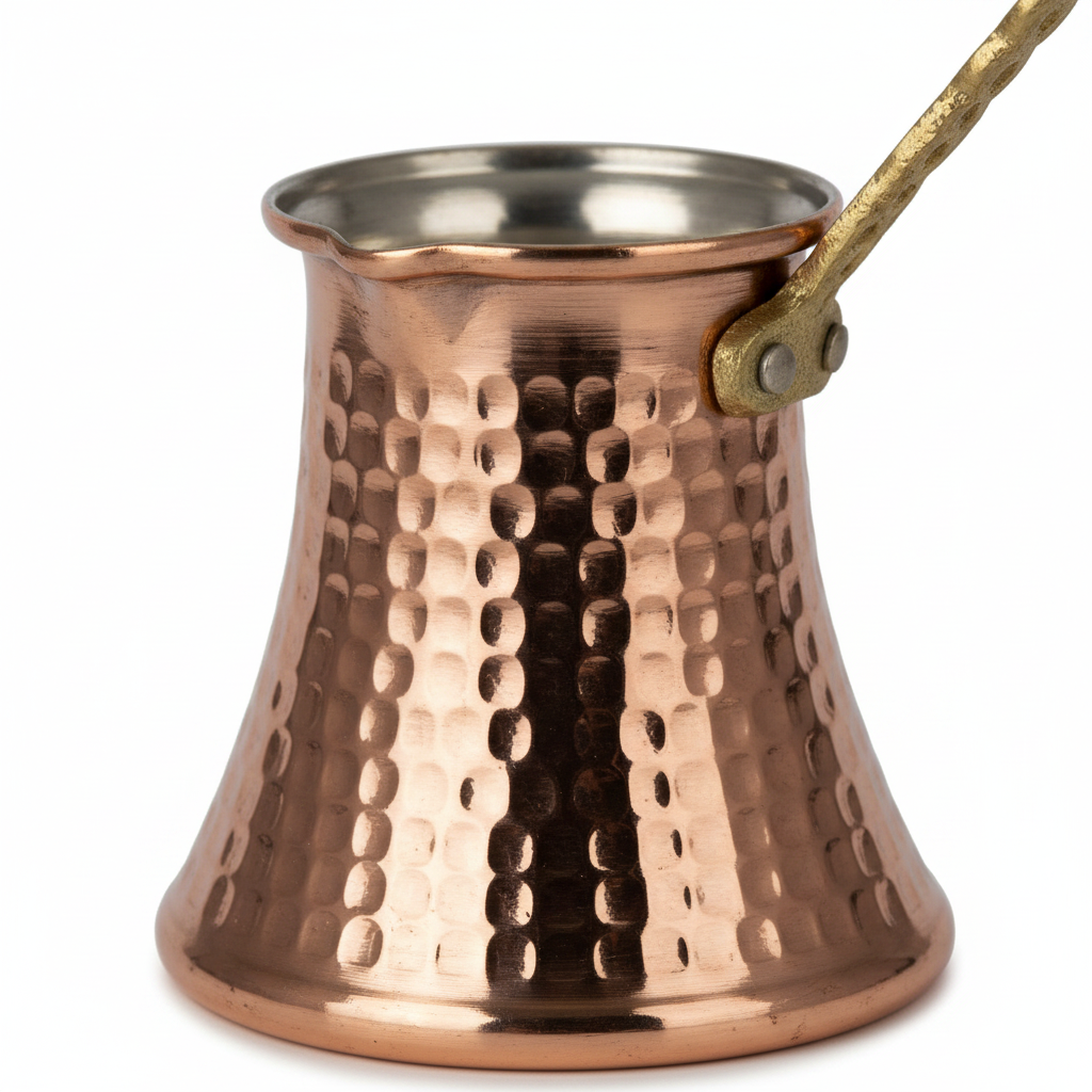 Kervan 150ml copper cezve macro texture
