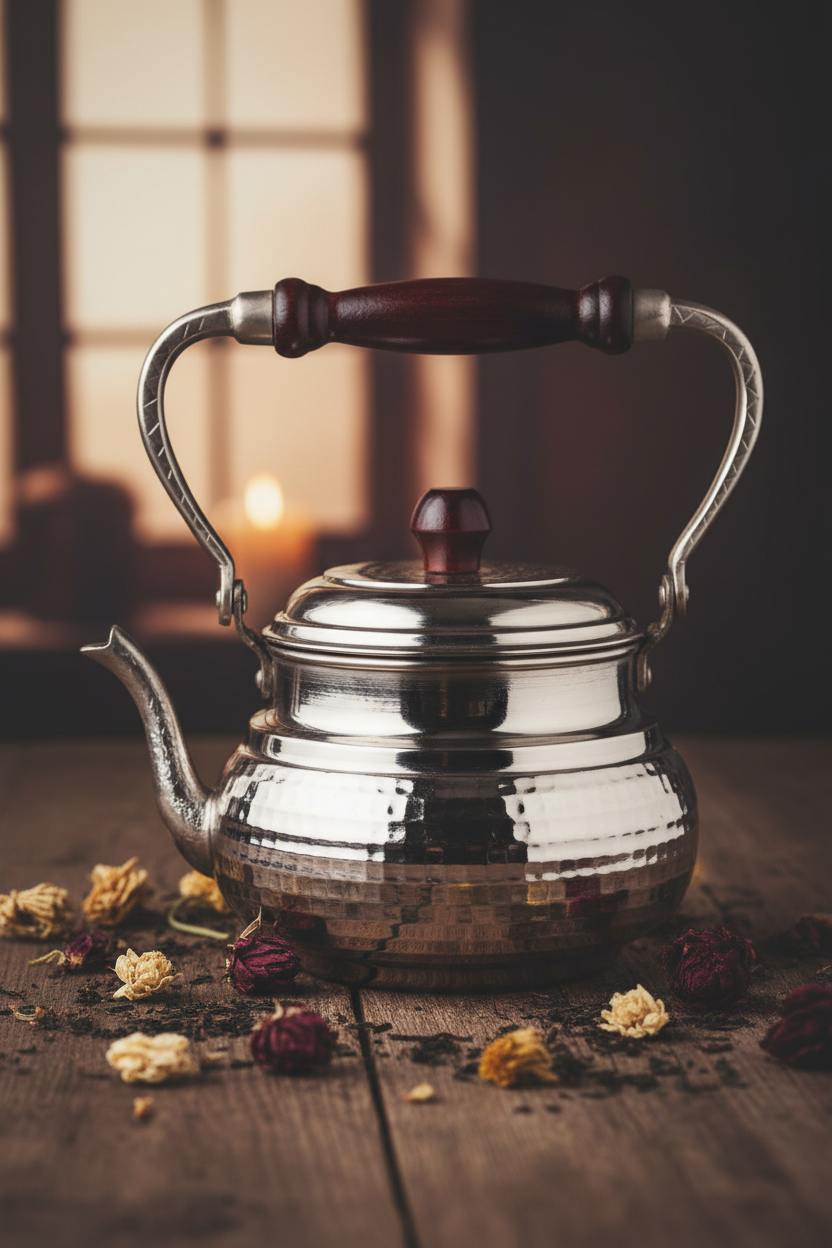 Copper Italian Teapot Nickel - Lifestyle AI