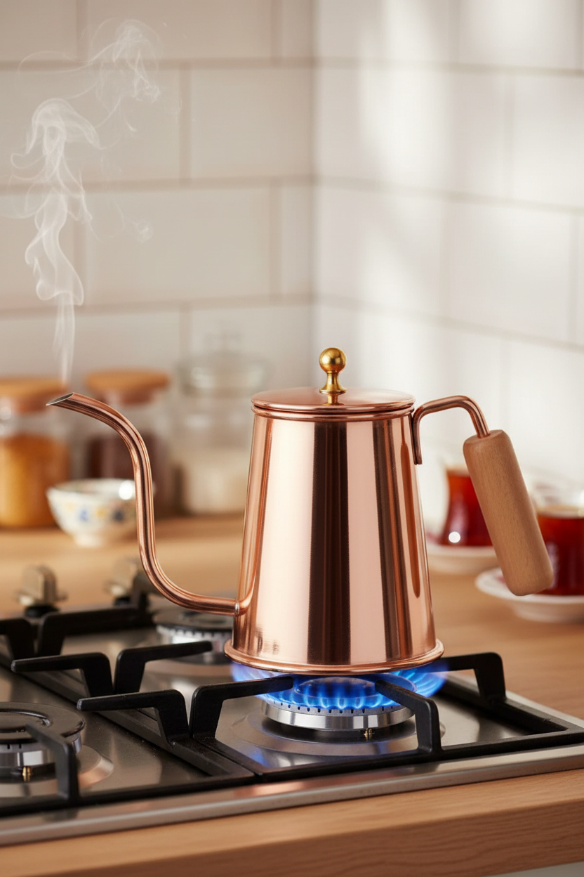 Copper Kahveevi Teapot - Stove Top AI